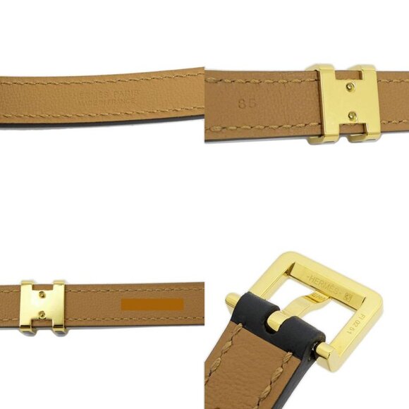 Hermes Belt Pop H Courte 15 85 cm Black Gold Hardware main image 7
